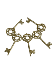 DEKORATİF PİRİNÇ DÖKÜM ESKİTME ANAHTAR (MODEL-2)