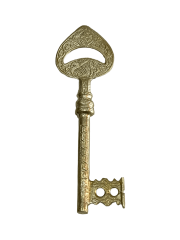 DEKORATİF PİRİNÇ DÖKÜM ESKİTME ANAHTAR (MODEL-3)