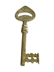 DEKORATİF PİRİNÇ DÖKÜM ESKİTME ANAHTAR (MODEL-3)