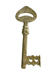 DEKORATİF PİRİNÇ DÖKÜM ESKİTME ANAHTAR (MODEL-3)