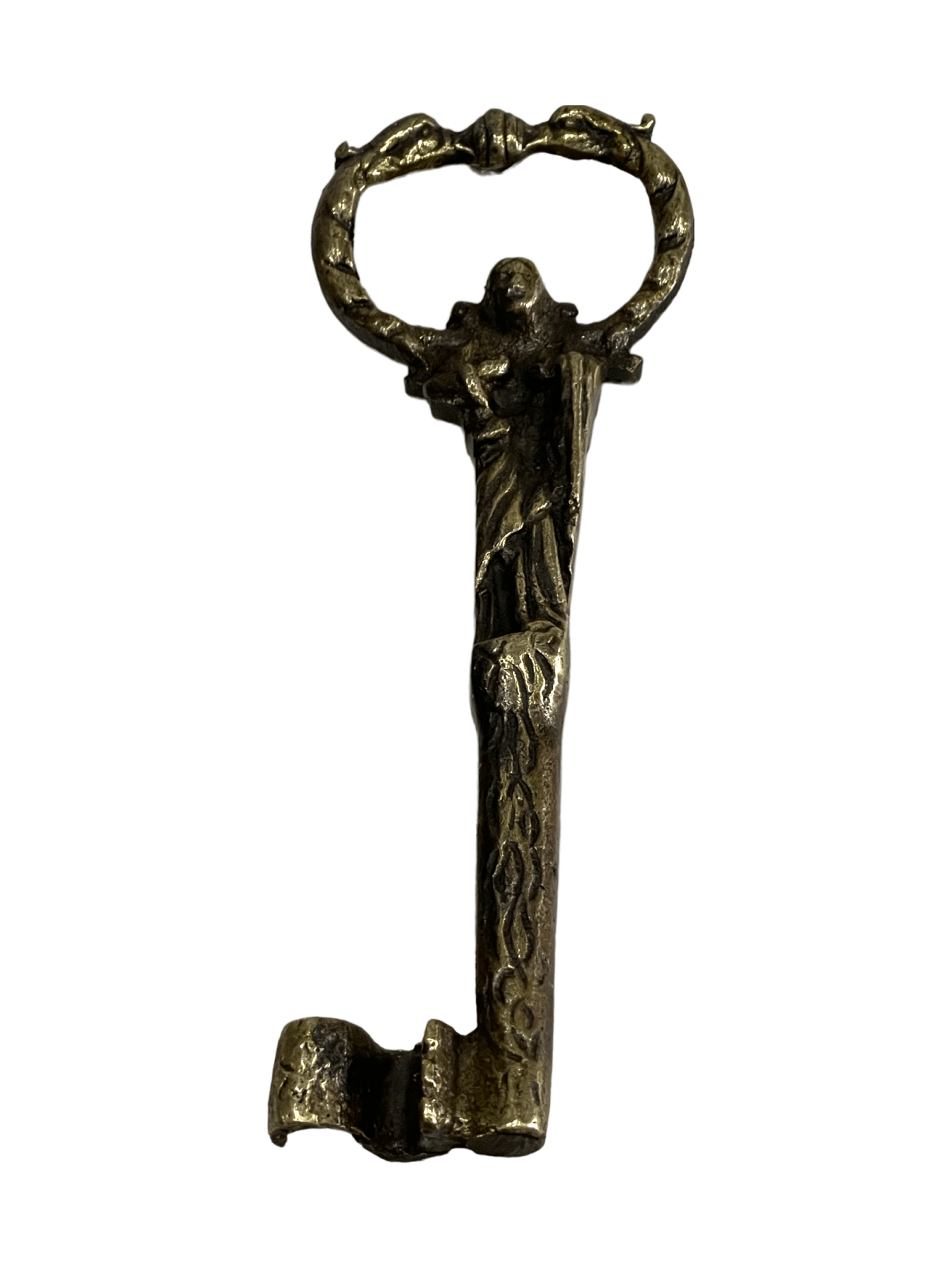 DEKORATİF PİRİNÇ DÖKÜM ESKİTME ANAHTAR (MODEL-7)