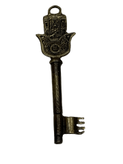 DEKORATİF PİRİNÇ DÖKÜM ESKİTME ANAHTAR (MODEL-11)