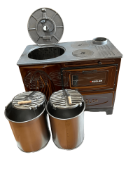 Süsler Tek Fırınlı Kovalı Kuzine Soba