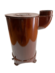 KÖMÜRLÜ ÇİN SOBASI KOVALI ALTTAN HAVALİ (ÇİFT KAT EMAYE)