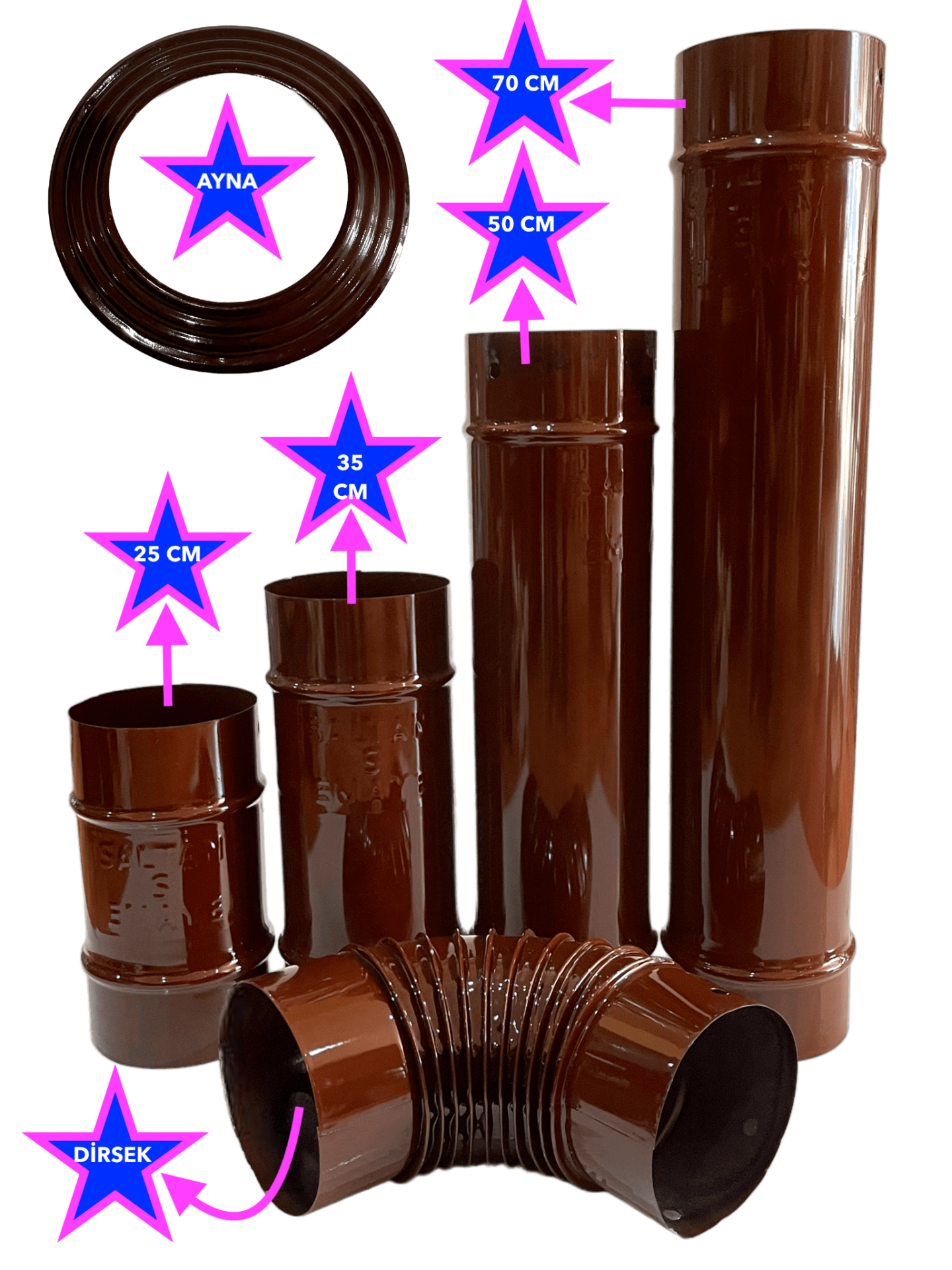 Emaye Soba Dirsek (Çift Kat Emaye)