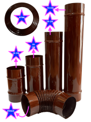 Emaye Soba Boru Aynası (Çift Kat Emaye)