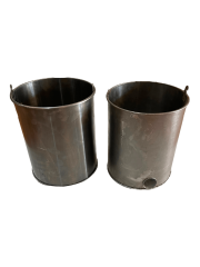 Siyah Saç Soba Kovası Kömür Kovası Talaş Kovası Odun Kovası