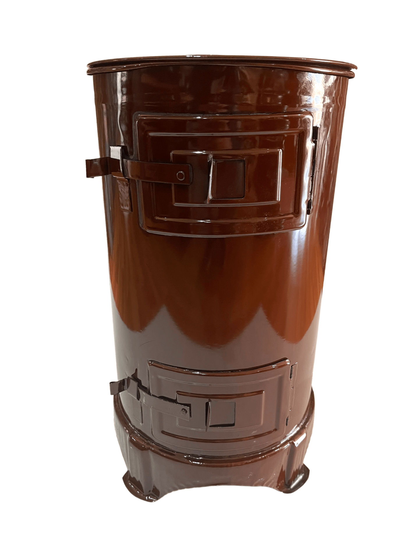 KÖMÜRLÜ ÇİN SOBASI İZGARALİ (ÇİFT KAT EMAYE)