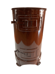 KÖMÜRLÜ ÇİN SOBASI İZGARALİ (ÇİFT KAT EMAYE)