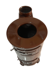 KÖMÜRLÜ ÇİN SOBASI İZGARALİ (ÇİFT KAT EMAYE)