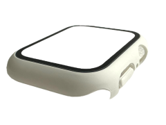 Apple Watch 1 2 3 4 5 6 7 8 Se Serisi 360 Tam Koruma Beyaz Renk Silikon Kılıf