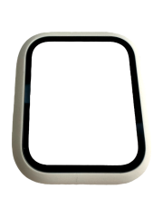 Apple Watch 1 2 3 4 5 6 7 8 Se Serisi 360 Tam Koruma Beyaz Renk Silikon Kılıf