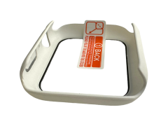 Apple Watch 1 2 3 4 5 6 7 8 Se Serisi 360 Tam Koruma Beyaz Renk Silikon Kılıf