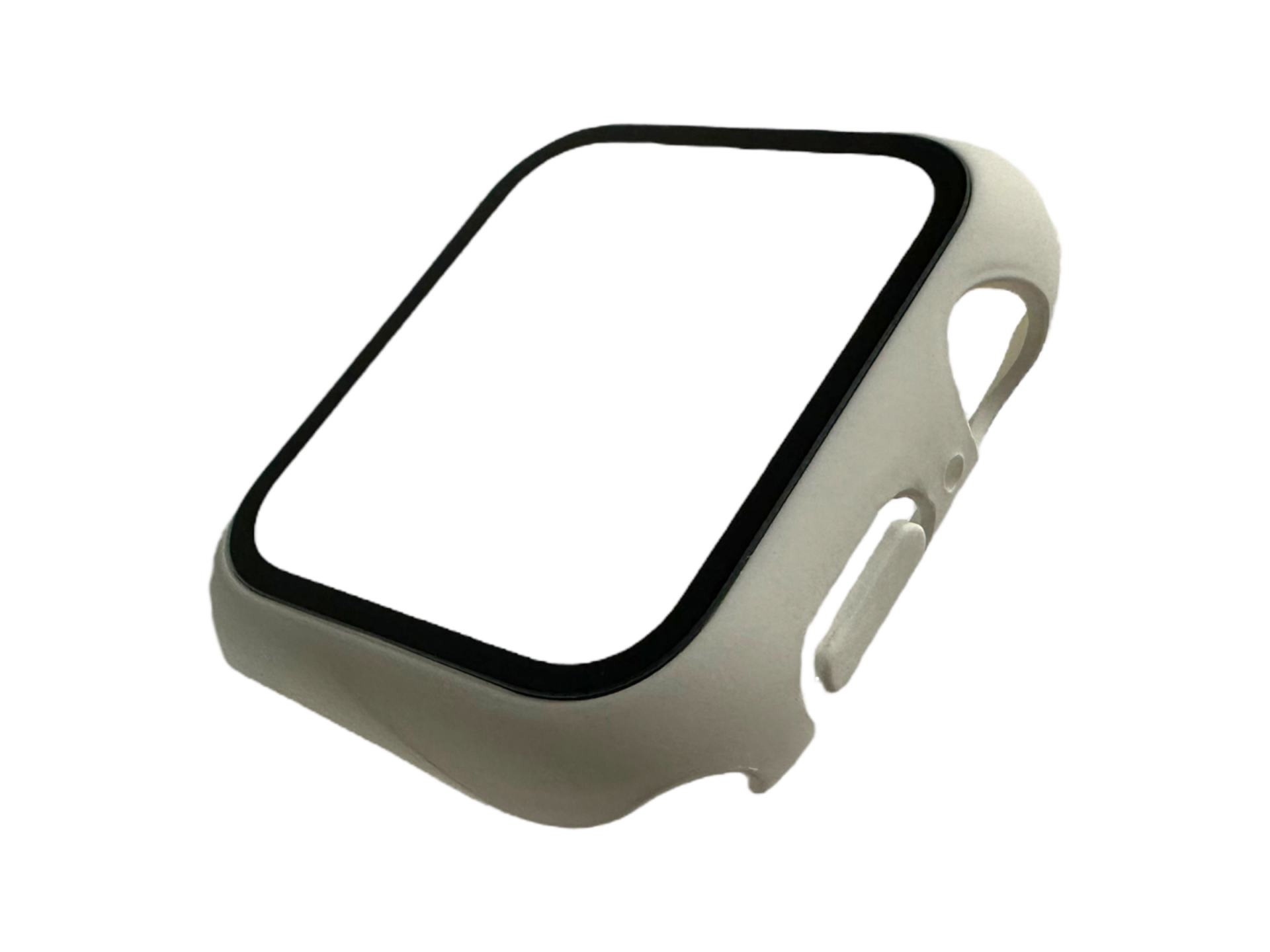 Apple Watch 1 2 3 4 5 6 7 8 Se Serisi 360 Tam Koruma Beyaz Renk Silikon Kılıf