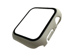 Apple Watch 1 2 3 4 5 6 7 8 Se Serisi 360 Tam Koruma Beyaz Renk Silikon Kılıf