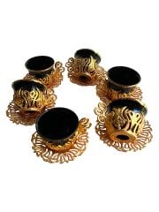 Osmanlı Motifli 6 Kişilik Kahve Fincan Takımı