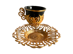 Osmanlı Motifli 6 Kişilik Kahve Fincan Takımı