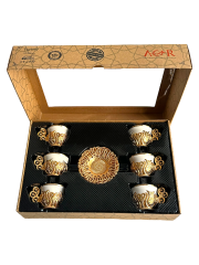 Osmanlı Motifli 6 Kişilik Kahve Fincan Takımı