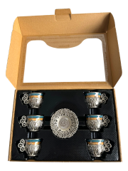 Osmanlı Motifli 6 Kişilik Kahve Fincan Takımı