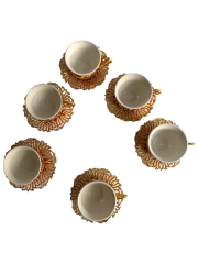 Osmanlı Motifli 6 Kişilik Kahve Fincan Takımı (Model-1)