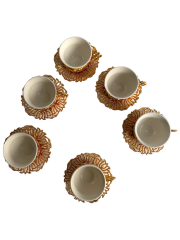 Osmanlı Motifli 6 Kişilik Kahve Fincan Takımı