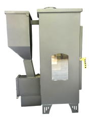 Şömine Model Tek Camlı Pelet Sobası (Özel Üretim)