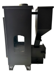 Şömine Model Tek Camlı Pelet Sobası (Özel Üretim)