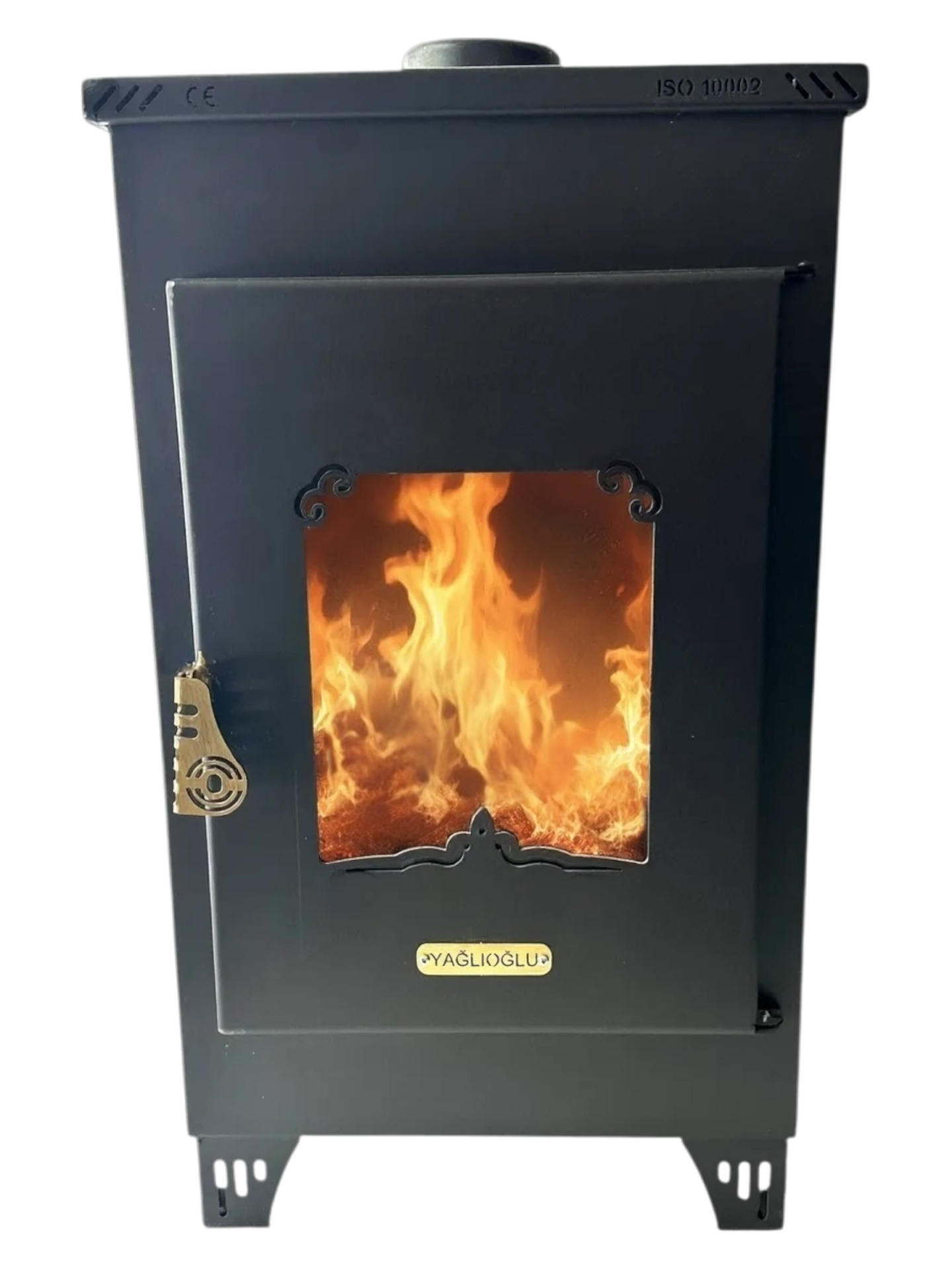 Şömine Model Tek Camlı Pelet Sobası (Özel Üretim)
