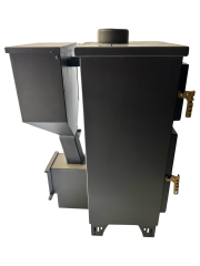 Şömine Fırınlı 2 Camlı Pelet Sobası (Özel Üretim)