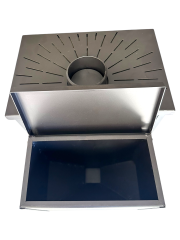 Şömine Fırınlı 2 Camlı Pelet Sobası (Özel Üretim)