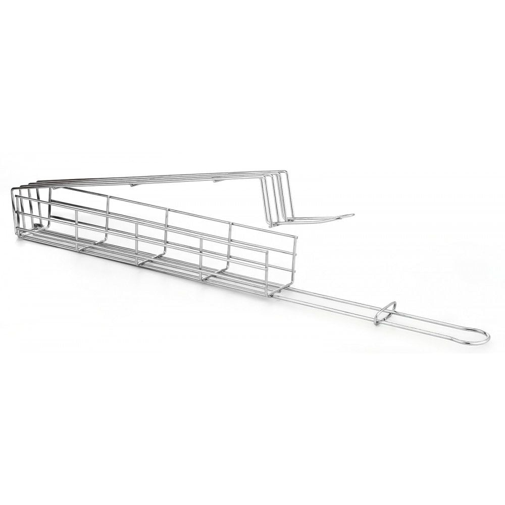 Çelik Dört Köşe Sebze ve Patlıcan Kebap Tel İzgara (%100 Krom)