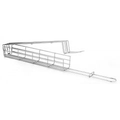 Çelik Dört Köşe Sebze ve Patlıcan Kebap Tel İzgara (%100 Krom)