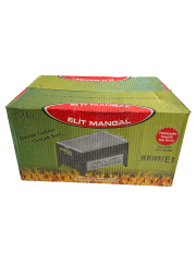 Cemre E1 Model Kömürlü Emaye Mangal (İzgaralı)