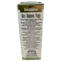 Biotama Acı Badem Yağı (20 ml)