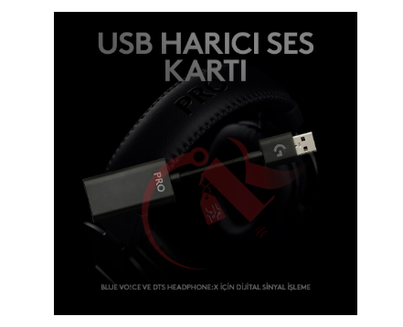 LOGİTECH G PRO X 7.1 SURROUND SES OYUNCU KULAKLIĞI-SİYAH 981-000818 A-00101