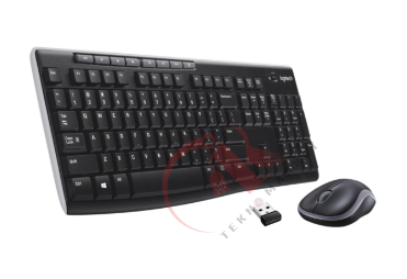 LOGITECH MK270 KABLOSUZ USB ALICILI TÜRKÇE Q KLAVYE & MOUSE SETİ-SİYAH 920-004525