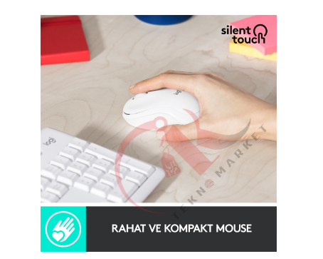 LOGİTECH MK295 SESSİZ KABLOSUZ TÜRKÇE Q KLAVYE & MOUSE SETİ BEYAZ 920-010089