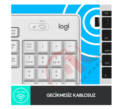 LOGİTECH MK295 SESSİZ KABLOSUZ TÜRKÇE Q KLAVYE & MOUSE SETİ BEYAZ 920-010089