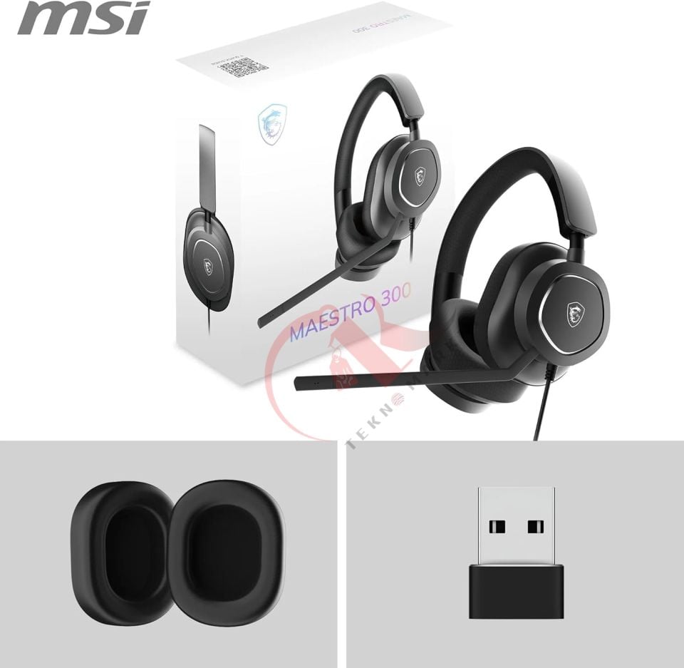 MSI GG MAESTRO 300 GAMING HEADSET USB C KULAKÜSTÜ KULAKLIK