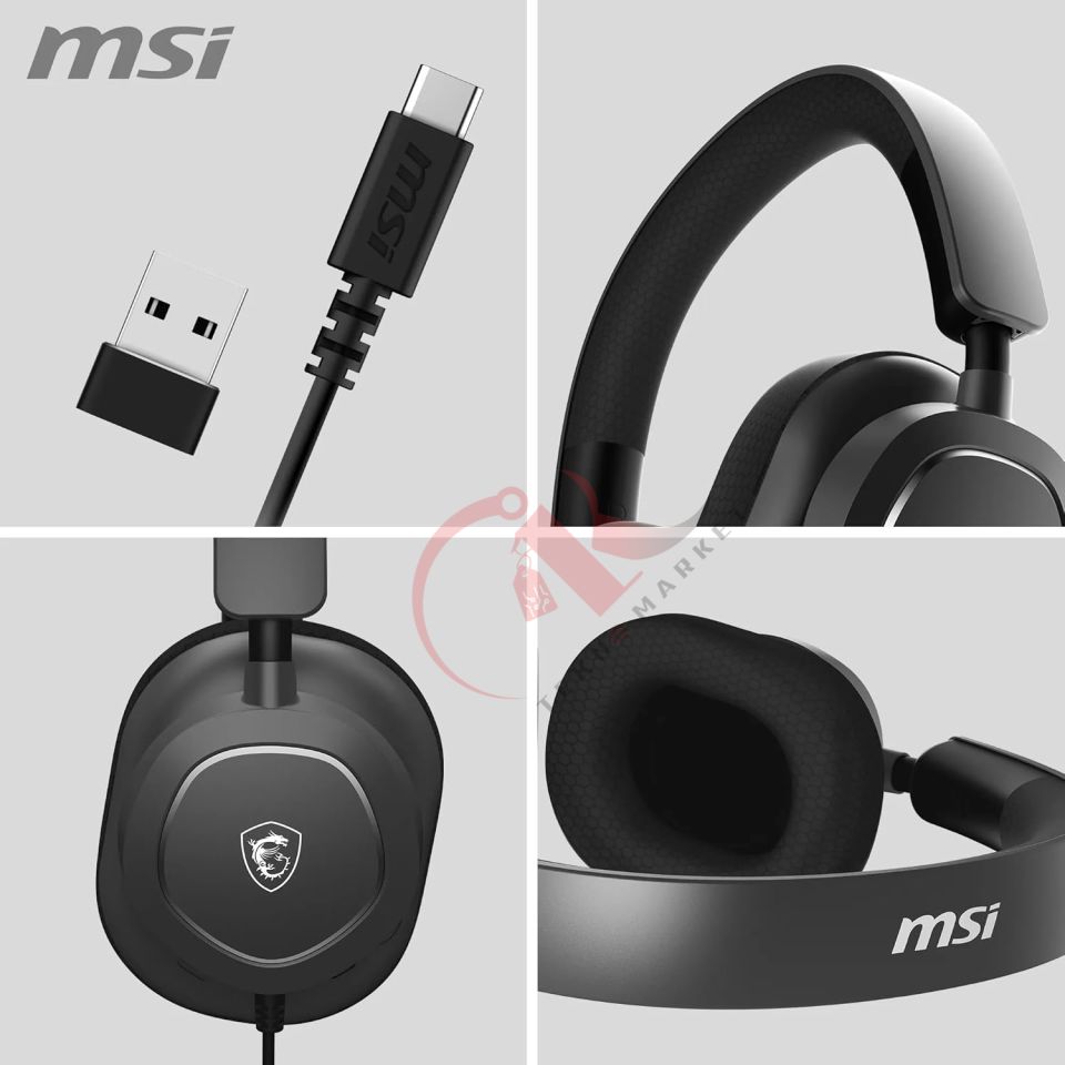 MSI GG MAESTRO 300 GAMING HEADSET USB C KULAKÜSTÜ KULAKLIK