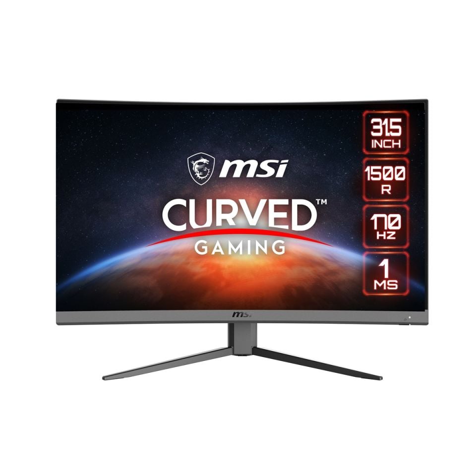 31.5 MSI G32CQ4 E2 CURVED 1500R VA 2560X1440 (WQHD) 16:9 170HZ 1MS FREESYNC PREMIUM GAMING MONITOR