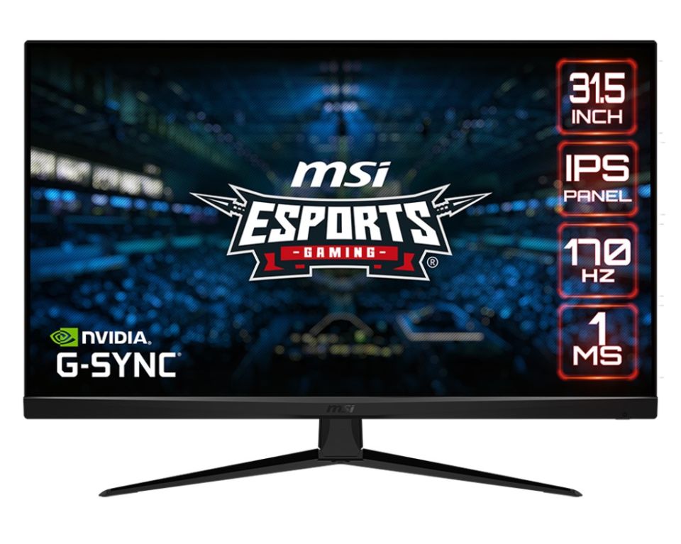 31.5 MSI G321Q FLAT IPS 2560X1440 (QHD) 16:9 170HZ 1MS FREESYNC PREMIUM GAMING MONITOR