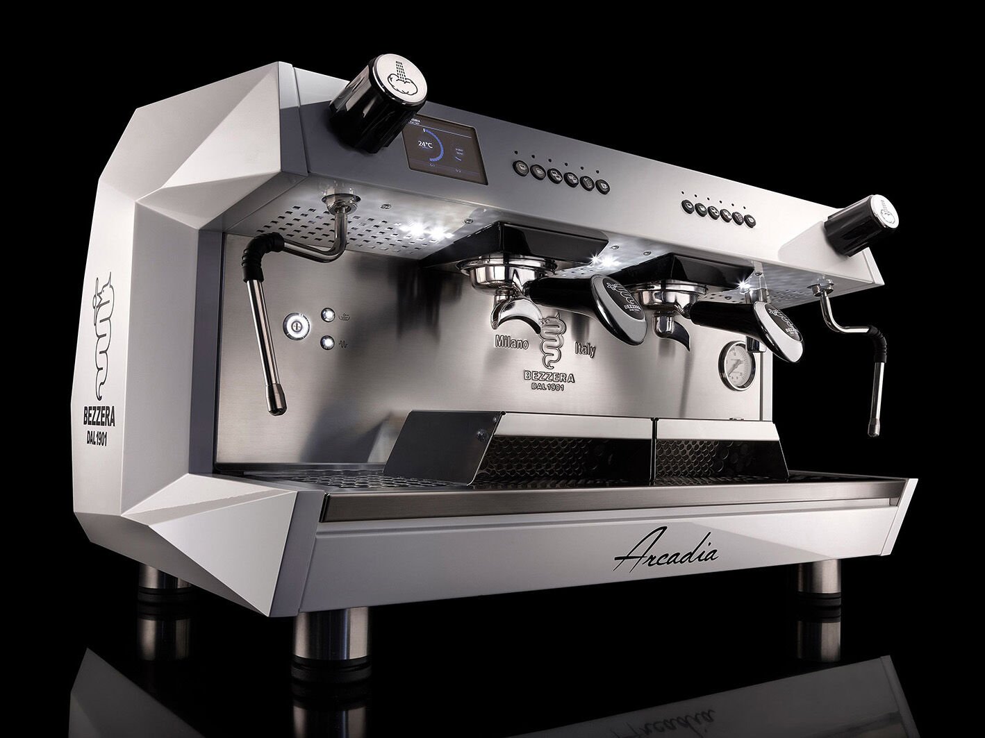 Bezzera ARCADIA DE PID Tall Cup Tam Otomatik Espresso Kahve Makinesi, 2 Gruplu