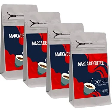 Marca De Coffee Dolce Filtre Kahve 250 Gr X 4 Adet ( 1000 Gr)