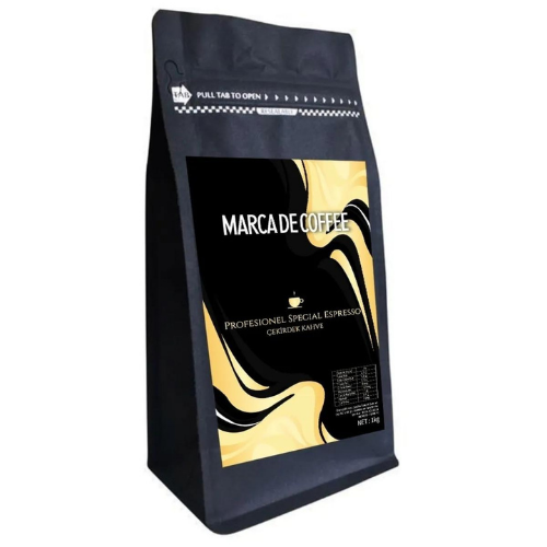 Marca De Coffee Profesionel Special Espresso Çekirdek Kahve 1 kg