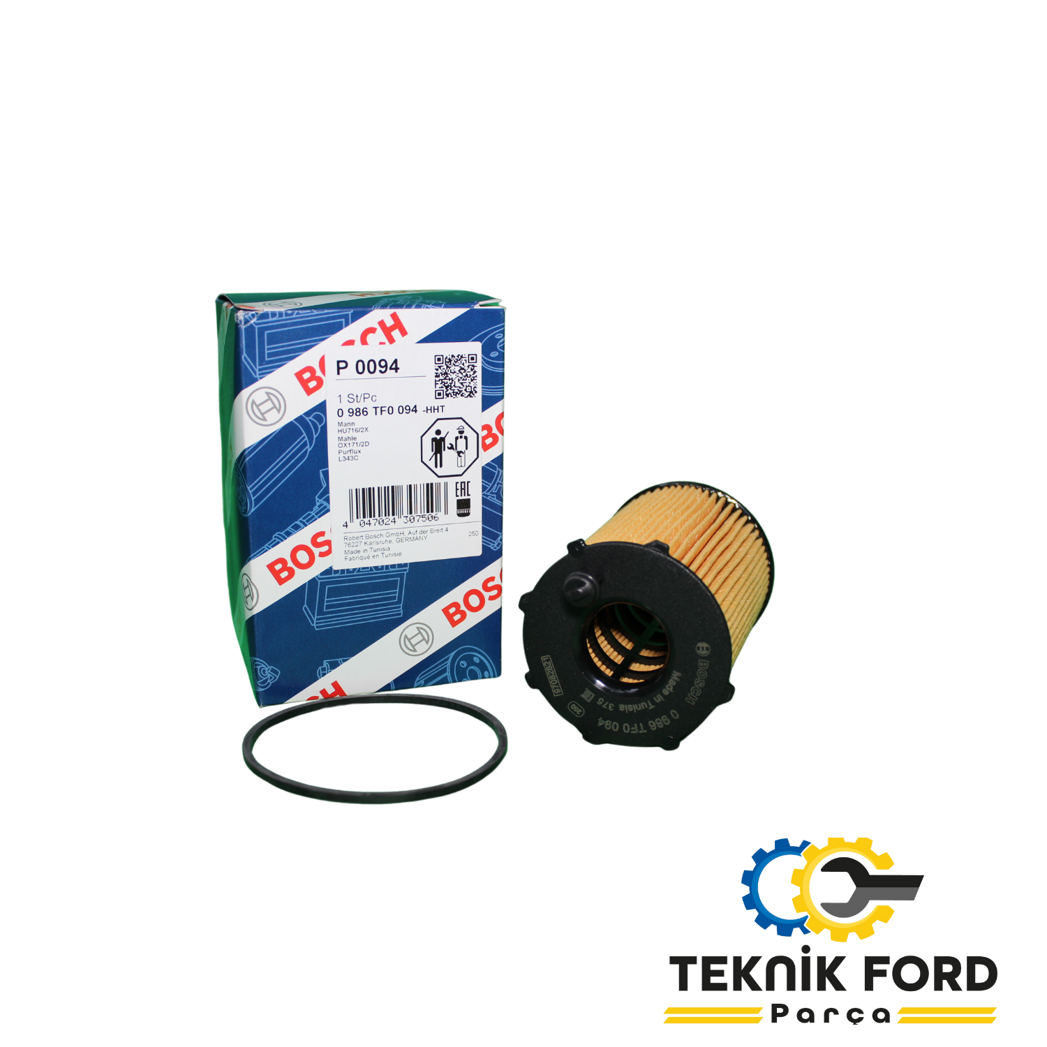 Ford Fiesta 2002-2008  1.4 TDCİ Yağ filtresi Bosh Marka