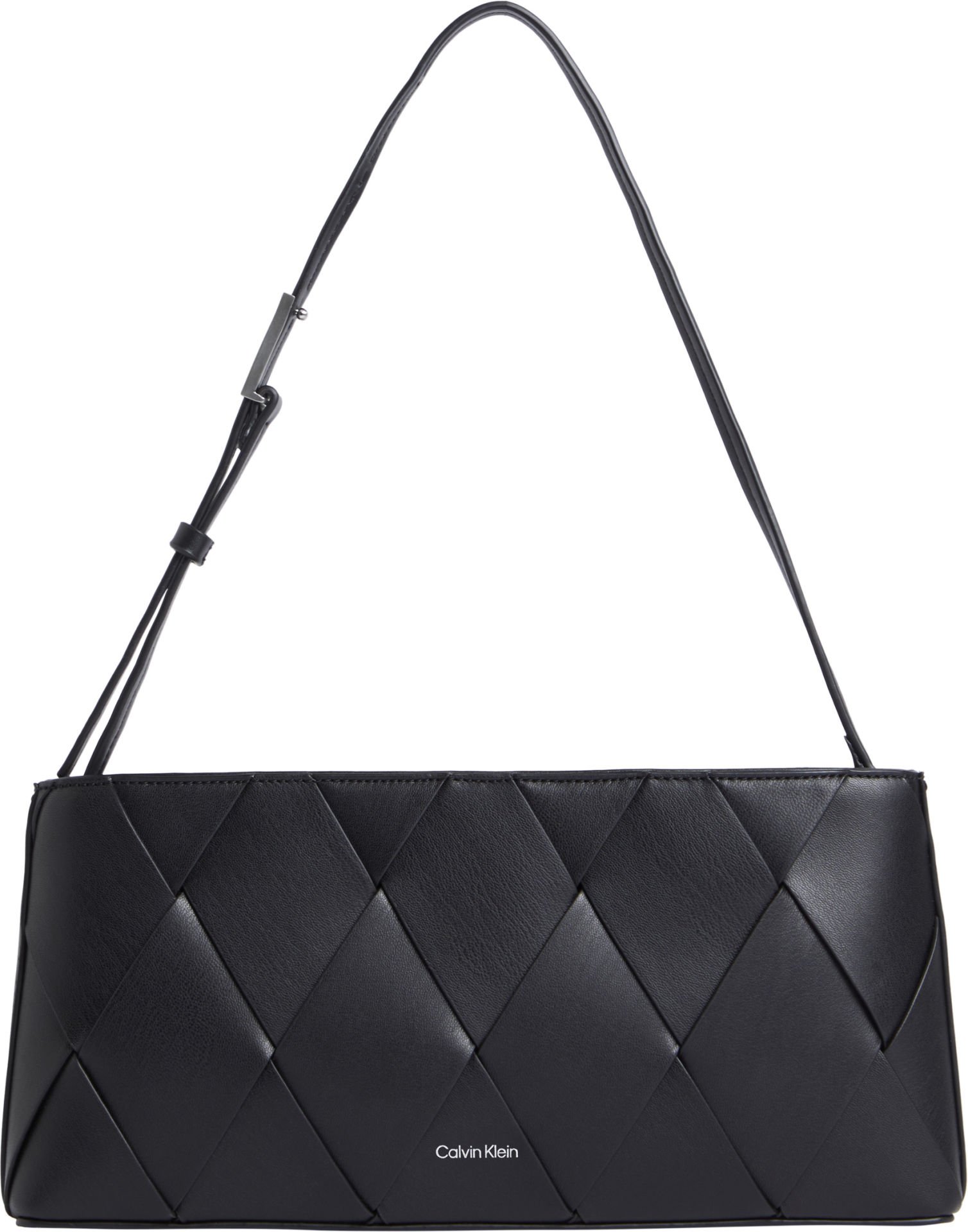 CK WOVEN ELONGATED SHOULDER BA
