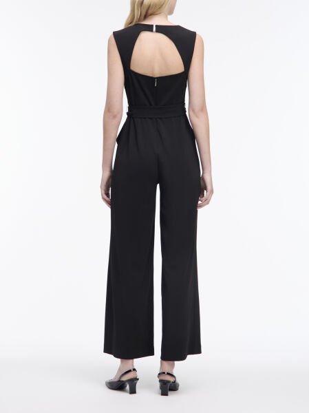 SCUBA CREPE OPEN BACK JUMPSUIT