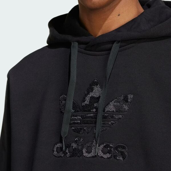 CAMO HOODED CHE     BLACK