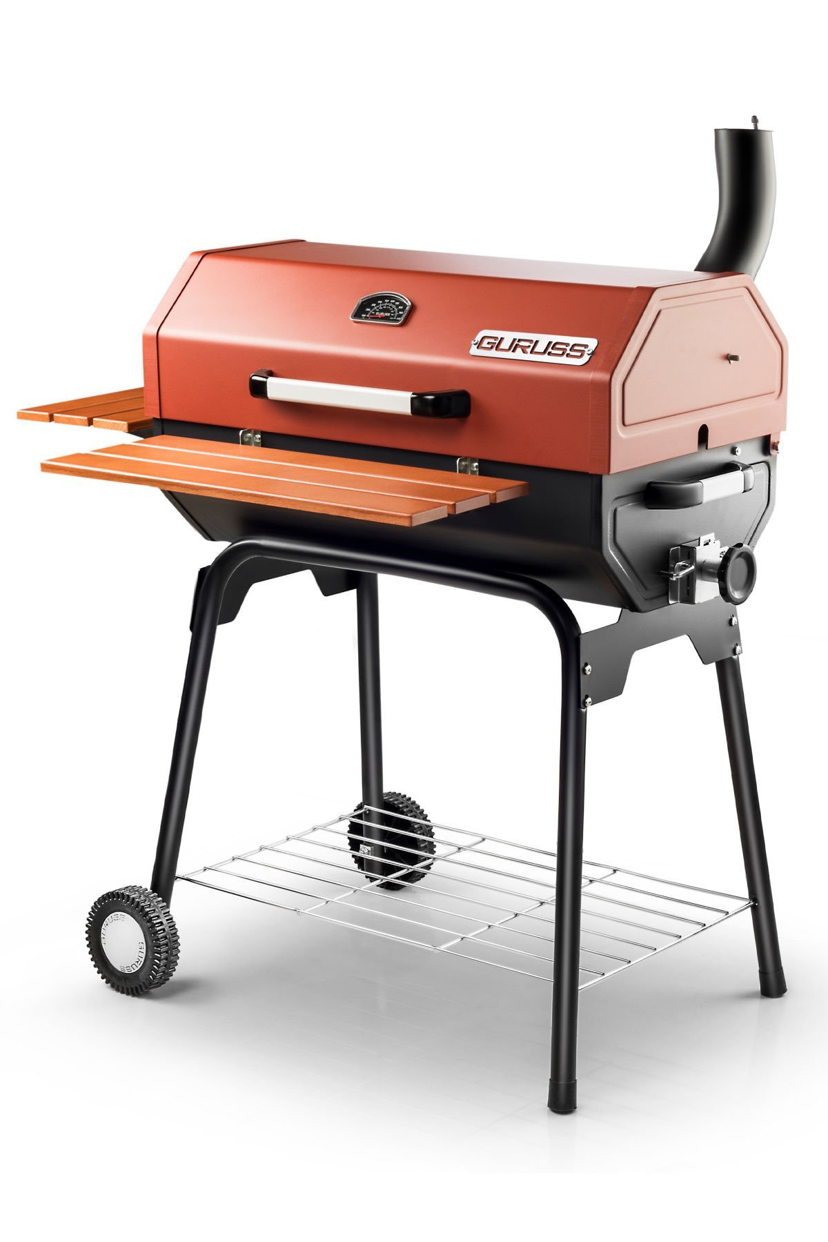 Guruss CG-075 Kömürlü Barbekü Mangal Oksit Kırmızı